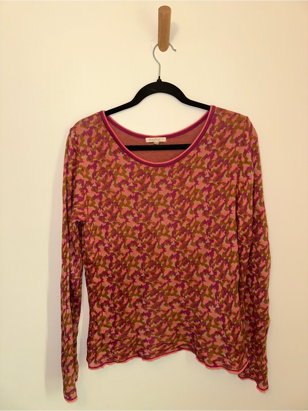 Himalaya German 100% GOTS Certified Organic Cotton Dappled Spotted Sweater Top